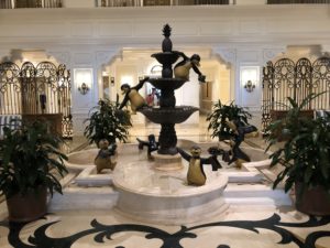 Mary Poppins Penguin Fountain at DVC's Grand Floridian Villas