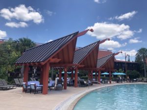 Oasis Pool and Bungalows at DVC's Polynesian Offers a Quiet Place to Relax by the Sparkling Water