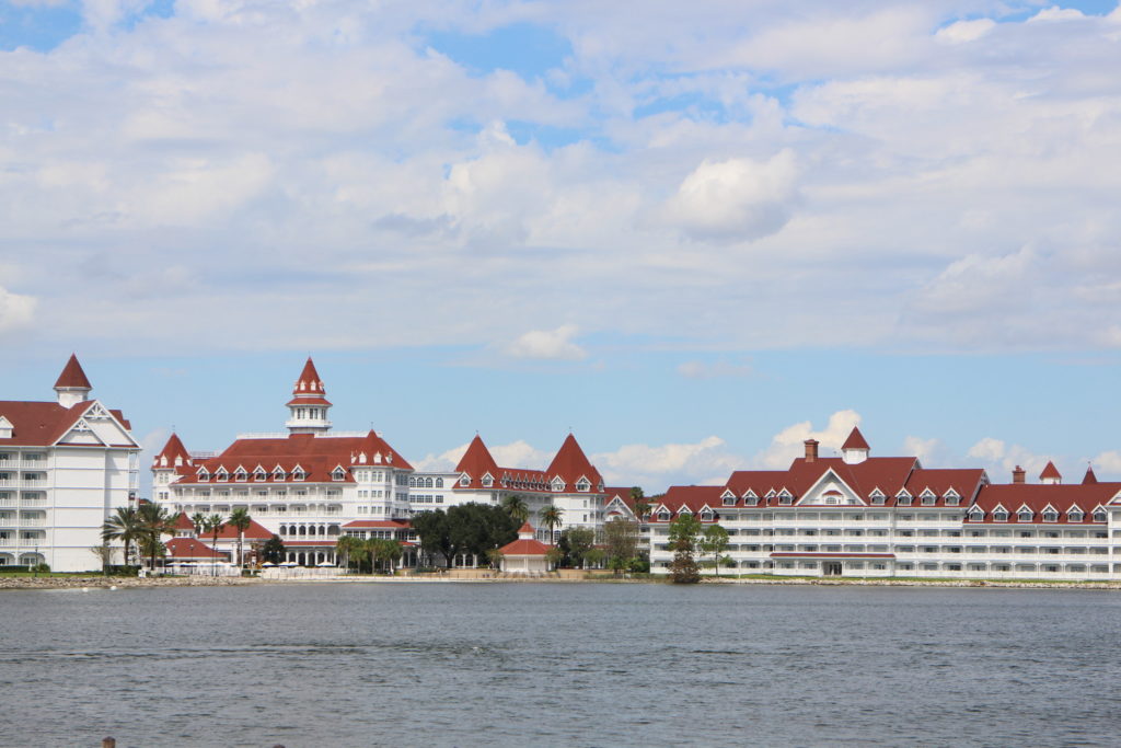 Grand Floridian Resort across the waters of the Seven Seas Lagoon