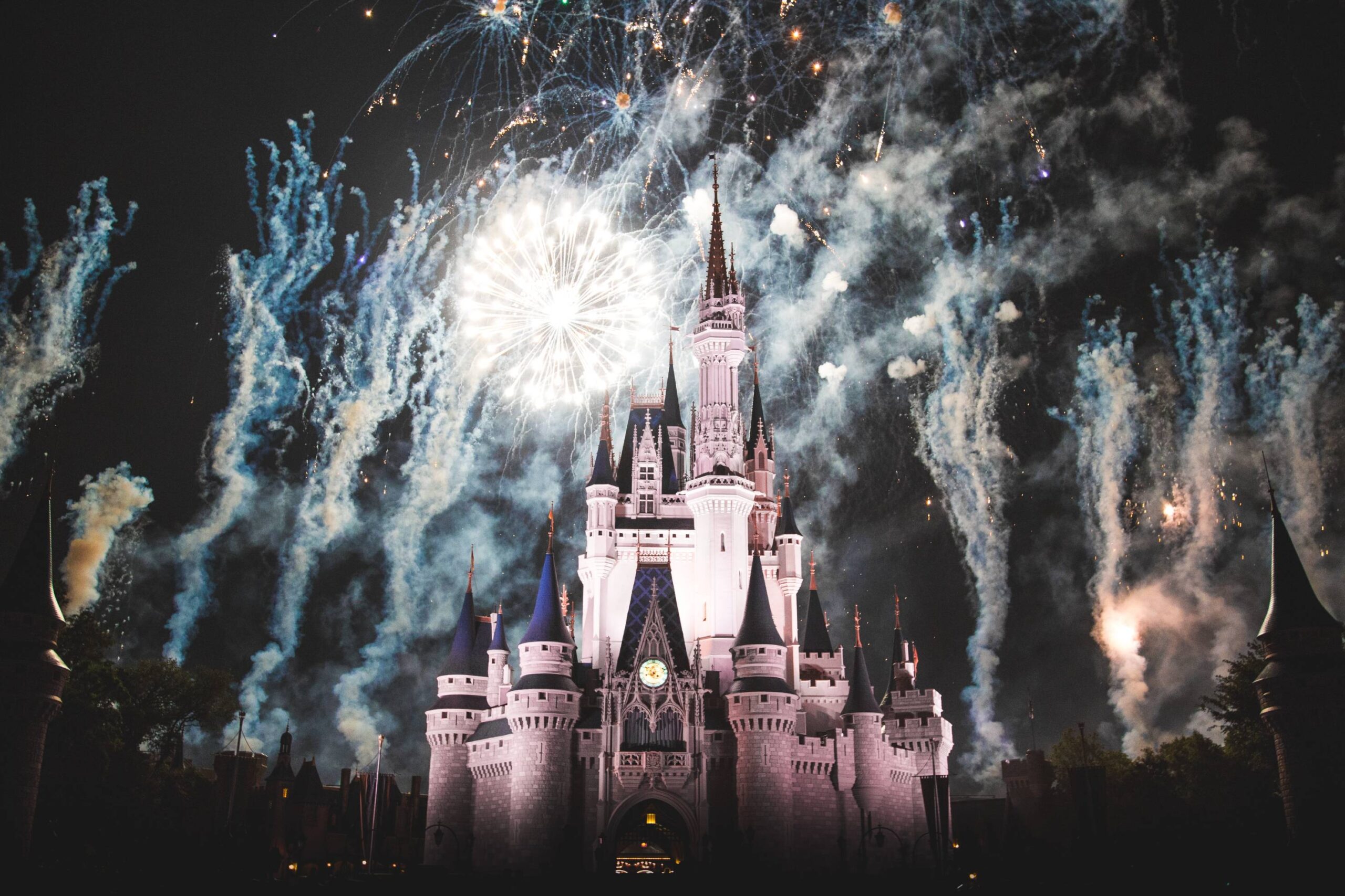 Fireworks over the Disney Castle