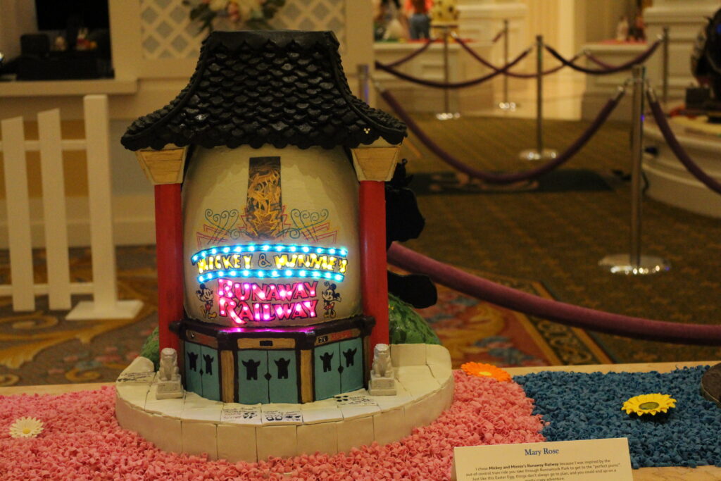 Mickey and Minnie's Runaway Railway Chinese Theater Easter Egg at the Grand Floridian. It has a light up marquee like the real building.